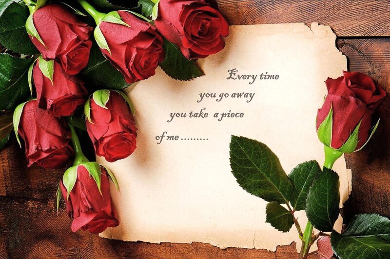 Red Roses on Paper
