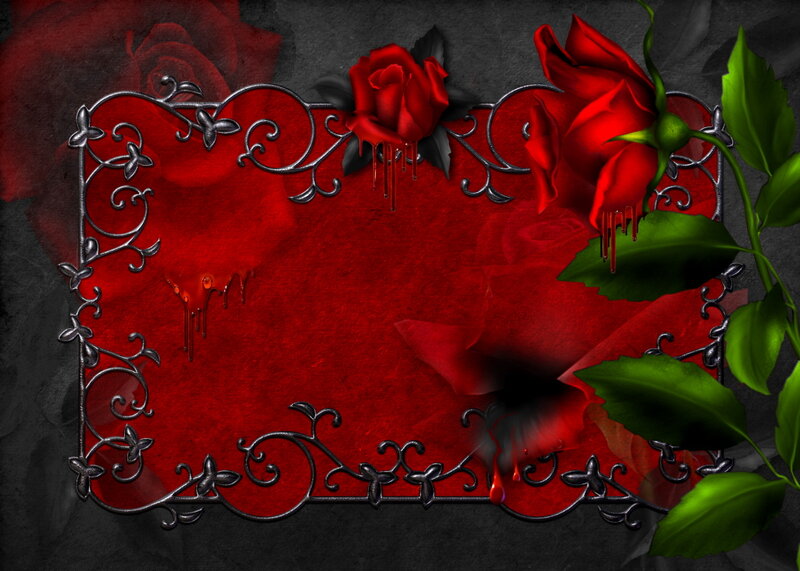 Red Roses with Metal Frame