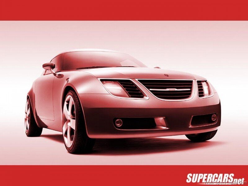 Red Saab Concept Car — Neutral