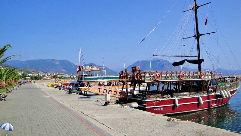 Red Sailboat at Dock