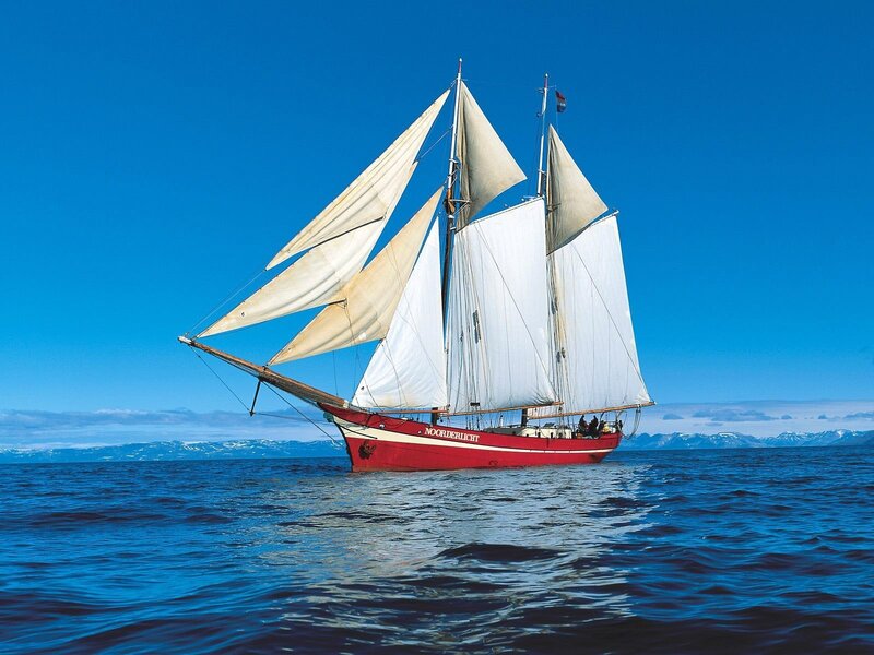 Red Sailing Ship — Blue