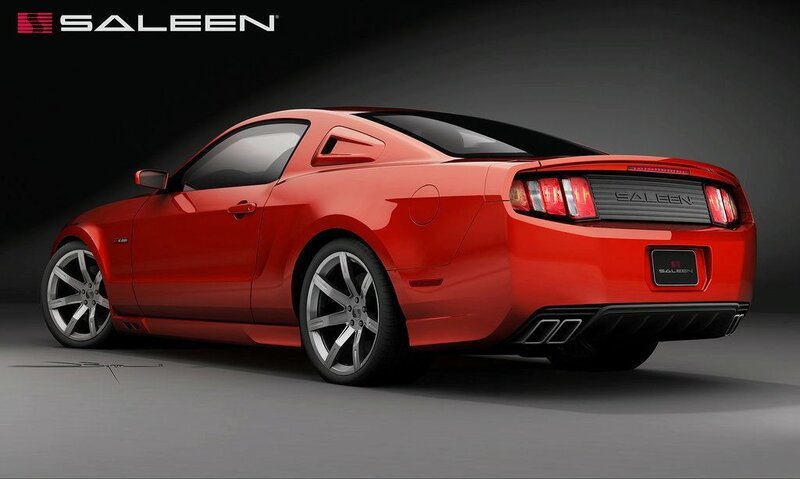Red Saleen Mustang car