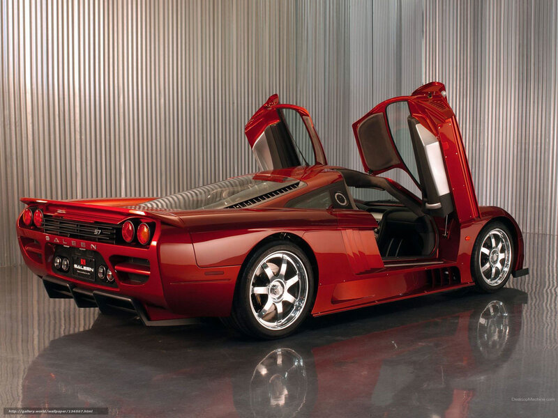 Red Saleen S7 sports car