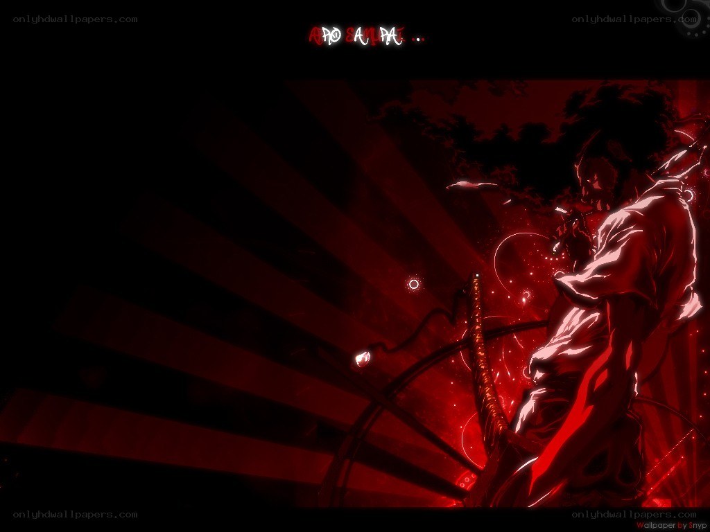 Red samurai warrior artwork