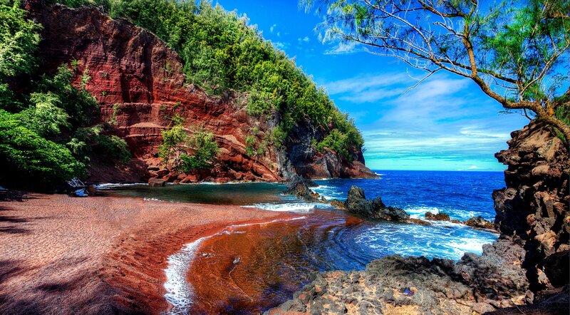 Red Sand Beach — Blue