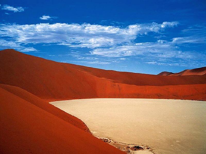 Red Sand Dunes — Blue