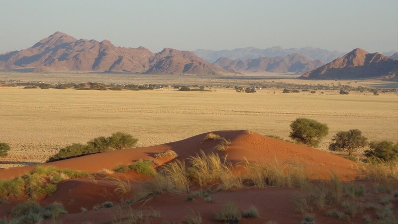 Red Sand Dunes in Desert — Serene