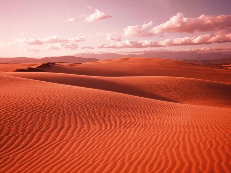 Red Sand Dunes — Orange