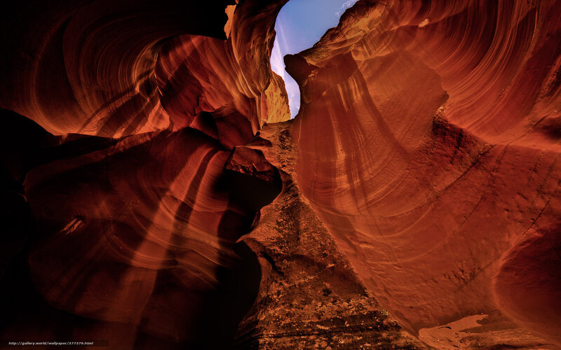 Red Sandstone Canyon — Dramatic, Afternoon, Photograph, Rock, Sky, Light