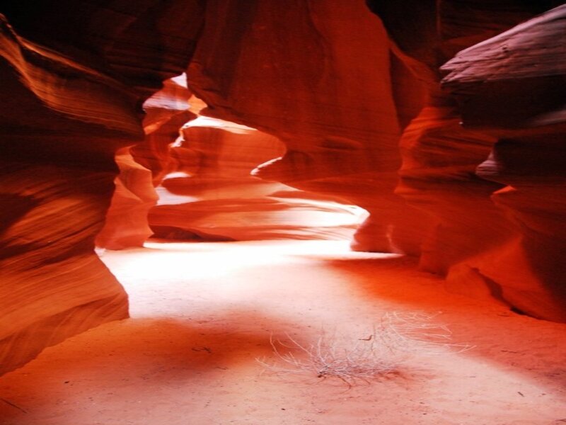 Red Sandstone Canyon — Dramatic, Afternoon, Photograph, Sand