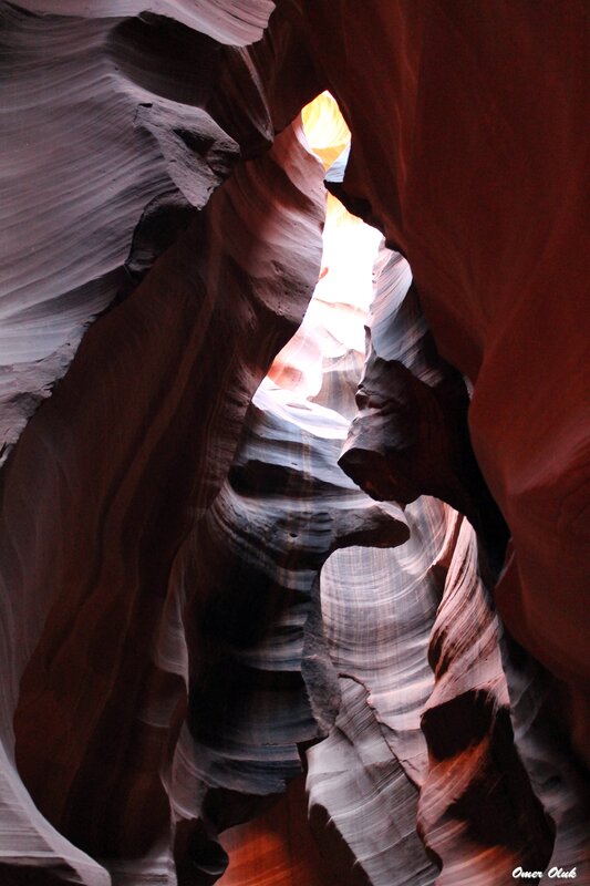 Red Sandstone Canyon — Dramatic, Photograph, Light, Rock, Brown