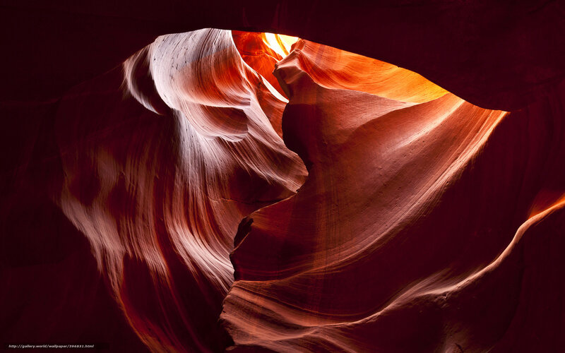 Red Sandstone Canyon — Dramatic, Photograph, Light, Rock