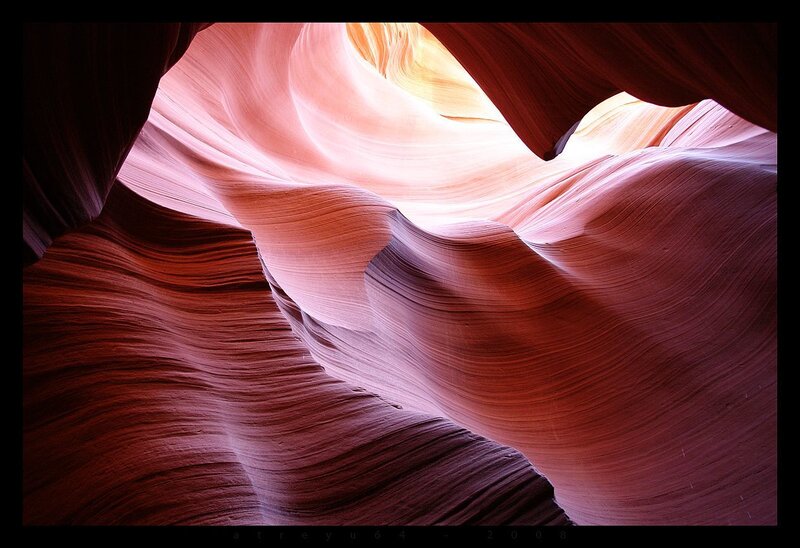 Red Sandstone Canyon — Dramatic, Photograph, Rock Formations, Light, Shadows