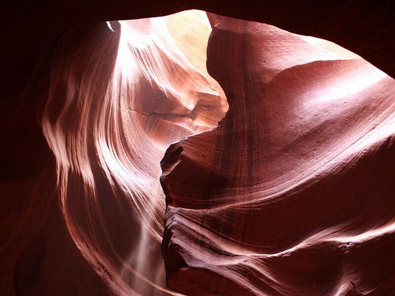 Red Sandstone Canyon — Dramatic, Photograph, Rock, Light