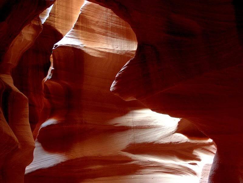 Red Sandstone Canyon — Dramatic, Photograph, Rock