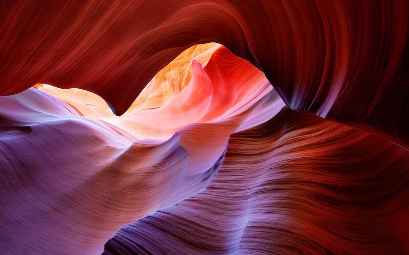 Red Sandstone Canyon — Dramatic, Rock