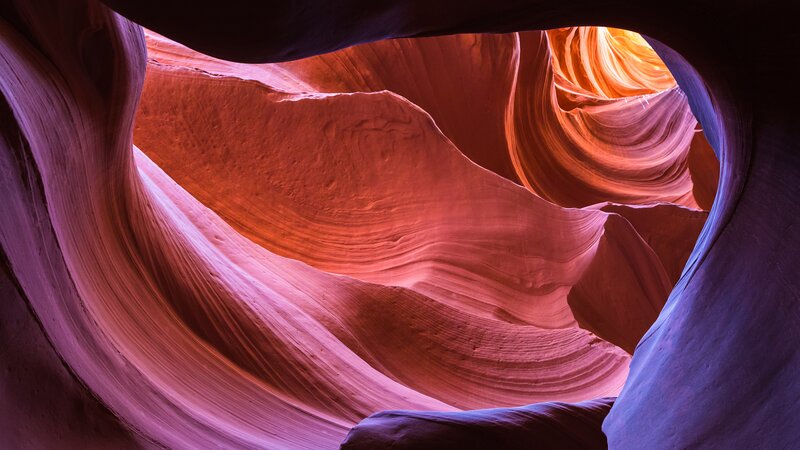 Red Sandstone Canyon — Dramatic, Sunset, Photograph