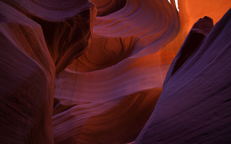 Red Sandstone Canyon — Dramatic, Sunset