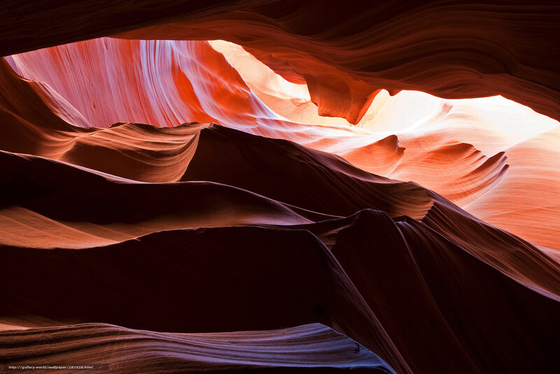 Red sandstone canyon formations