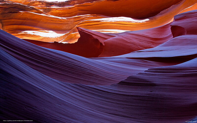 Red Sandstone Canyon — Orange, Dramatic, Afternoon, Photograph, Rock Formations, Light