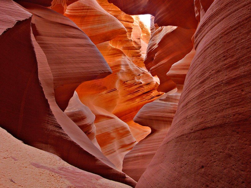 Red Sandstone Canyon — Orange, Dramatic, Afternoon