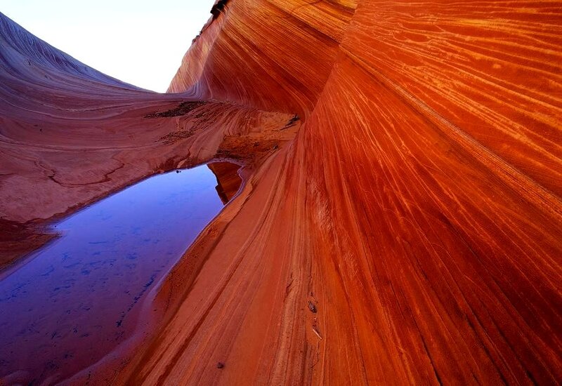 Red Sandstone Canyon — Orange, Dramatic, Sunrise