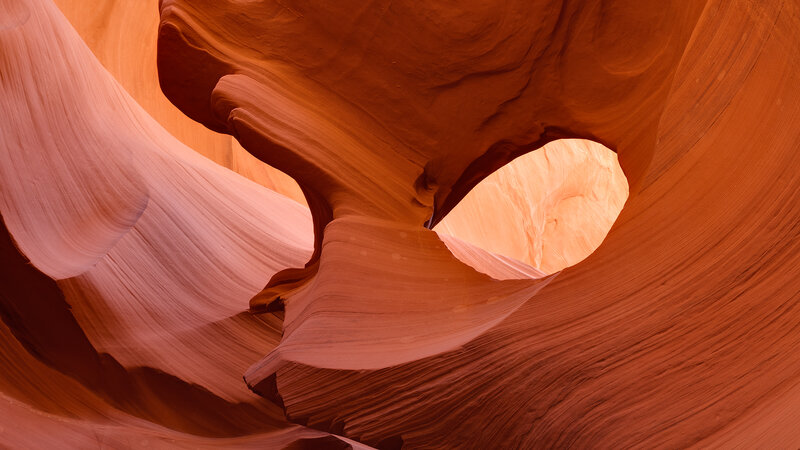 Red Sandstone Canyon — Orange, Serene, Photograph