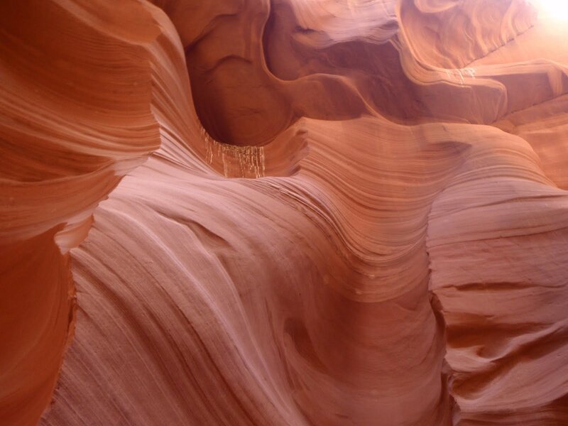 Red Sandstone Canyon — Orange, Serene