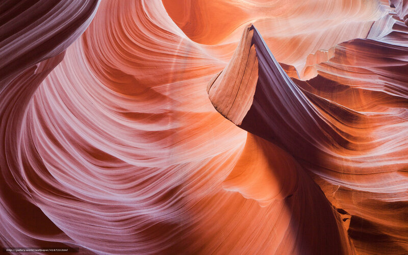 Red Sandstone Canyon Walls — Orange