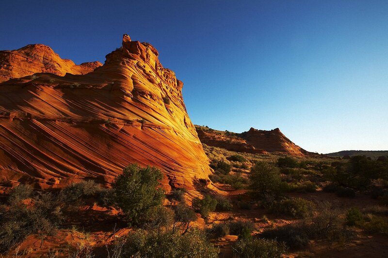 Red Sandstone Formation — Blue