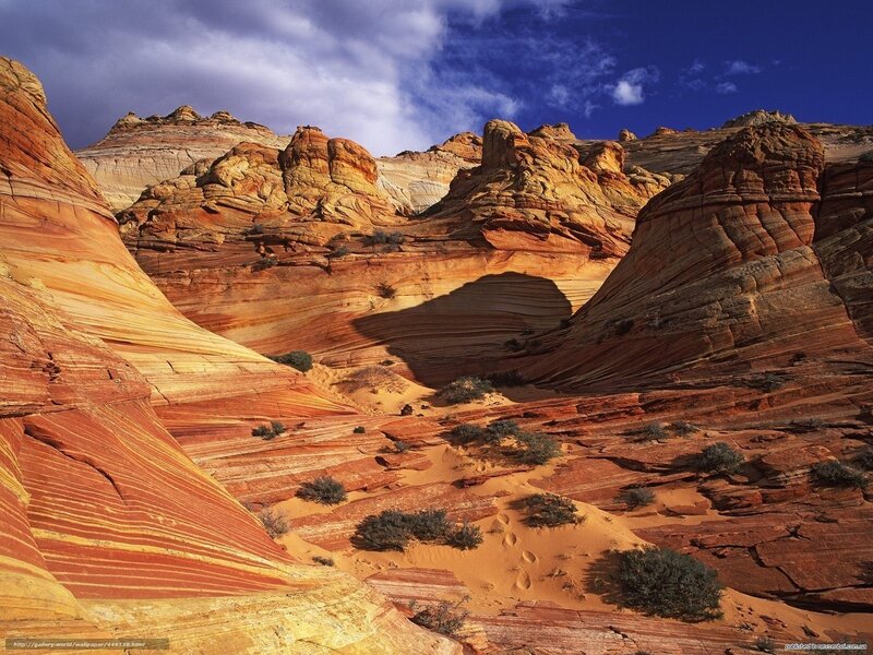 Red Sandstone Formations — Dramatic, Afternoon, Photograph, Rock, Sand
