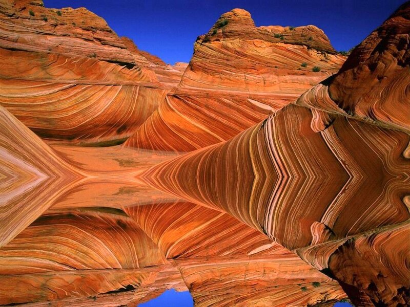 Red Sandstone Formations — Orange, Dramatic, Afternoon, Photograph, Rock, Sky, Desert, Blue