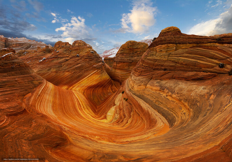 Red Sandstone Formations — Orange, Dramatic, Afternoon, Photograph, Rock