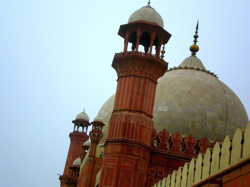 Red Sandstone Mosque Towers