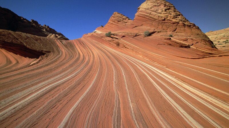 Red Sandstone Rock Formation — Dramatic