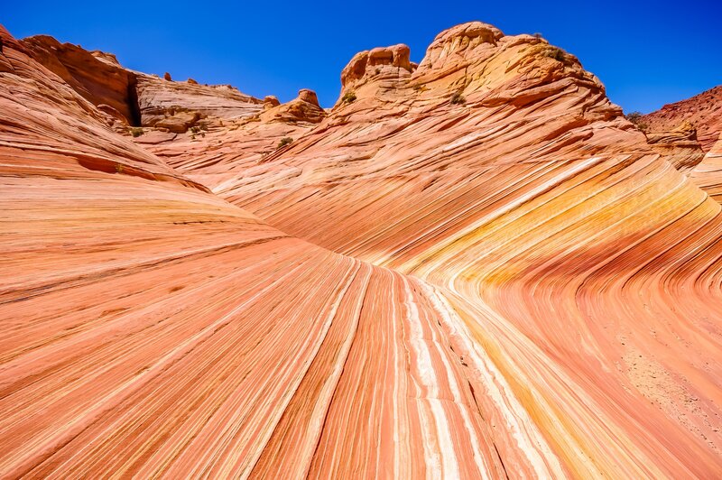 Red Sandstone Rock Formations — Orange, Dramatic, Afternoon, Photograph