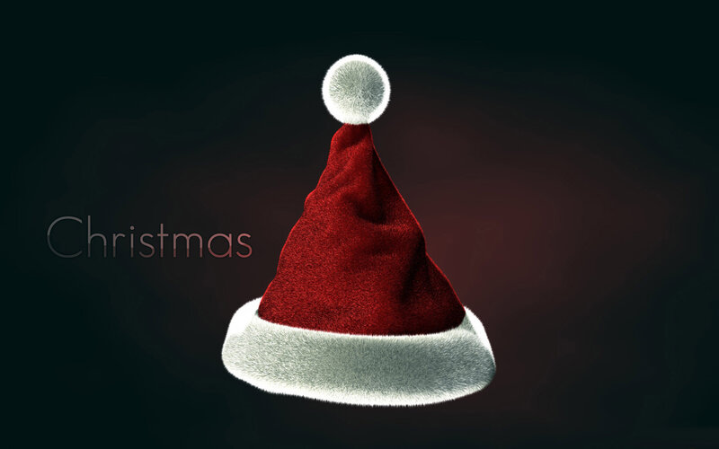 Red Santa Hat — Festive, 3d Render