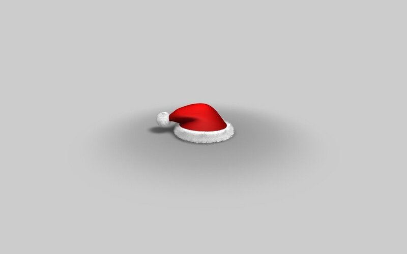 Red Santa Hat — Neutral