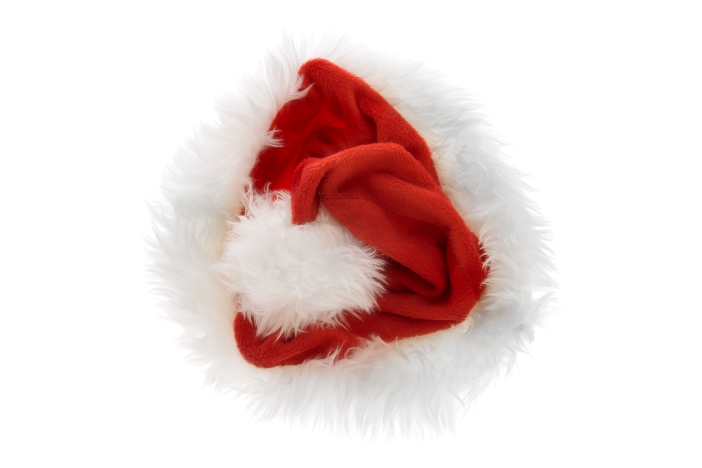 red santa hat with white trim