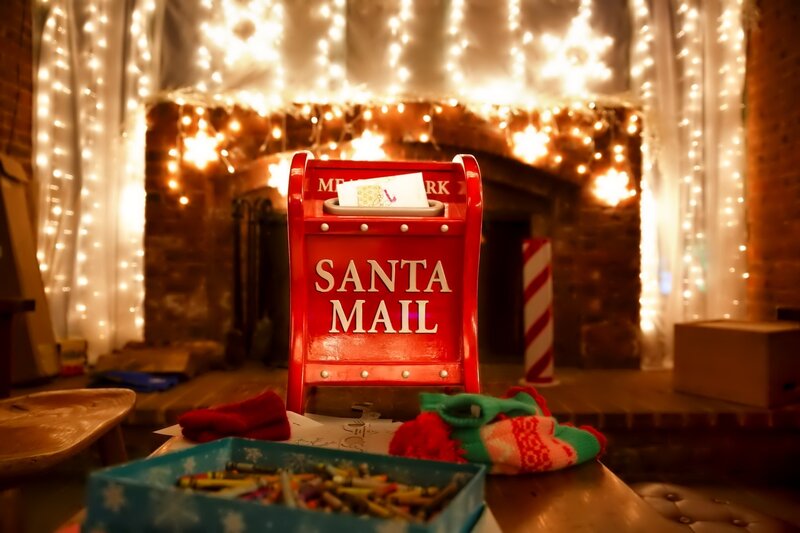 Red Santa Mail Box — Cozy