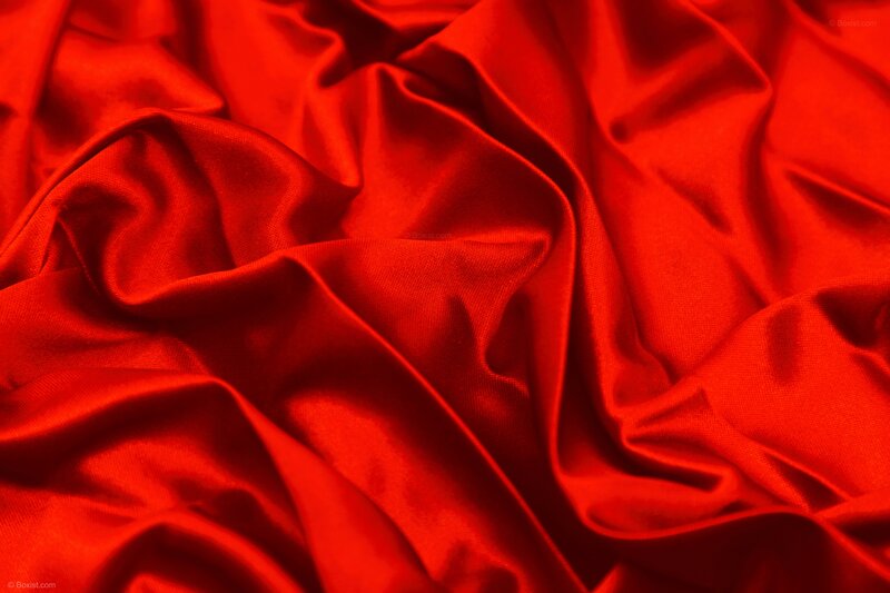 Red Satin Fabric — Dramatic