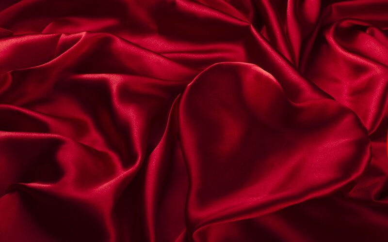 Red Satin Fabric — Luxurious