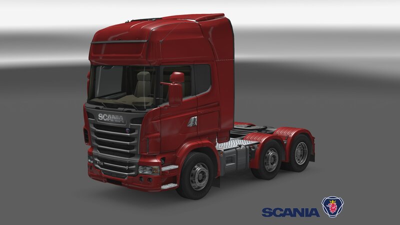 Red Scania Truck — Neutral