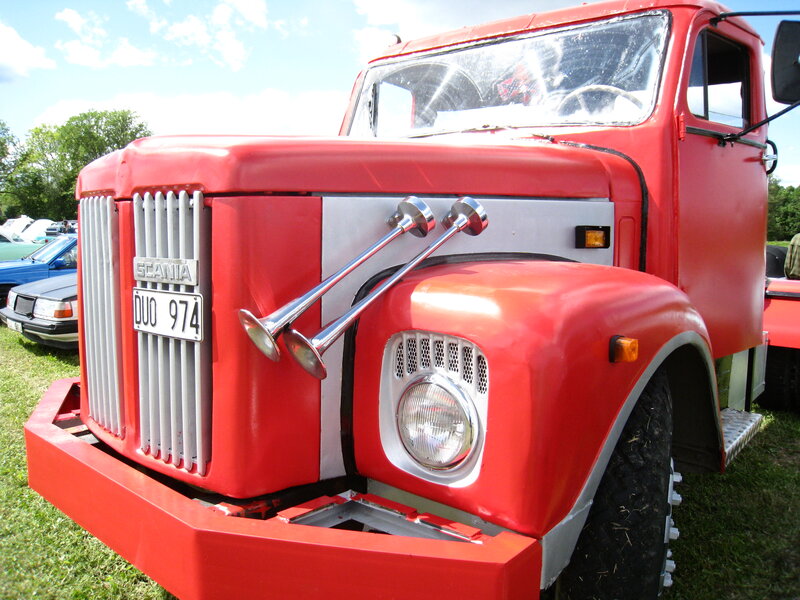 Red Scania Truck — Outdoor
