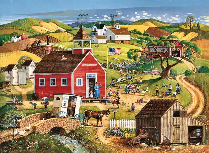 Red Schoolhouse Village — Peaceful