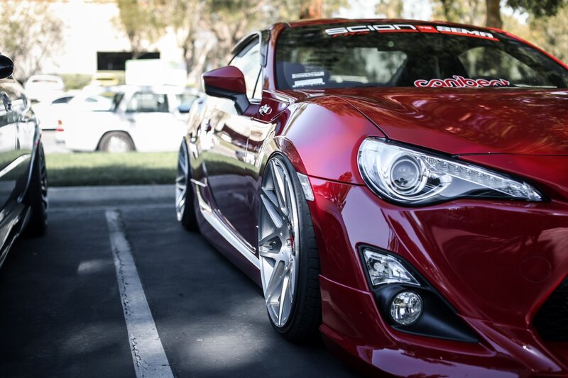 Red Scion FR-S car