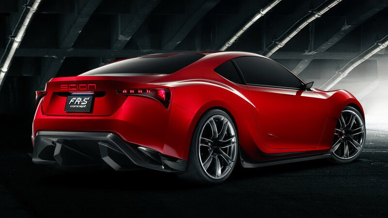 Red Scion Frs Concept Car — Dramatic
