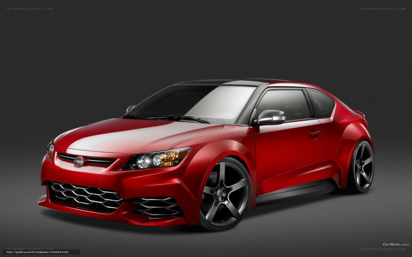 Red Scion tC Concept Car