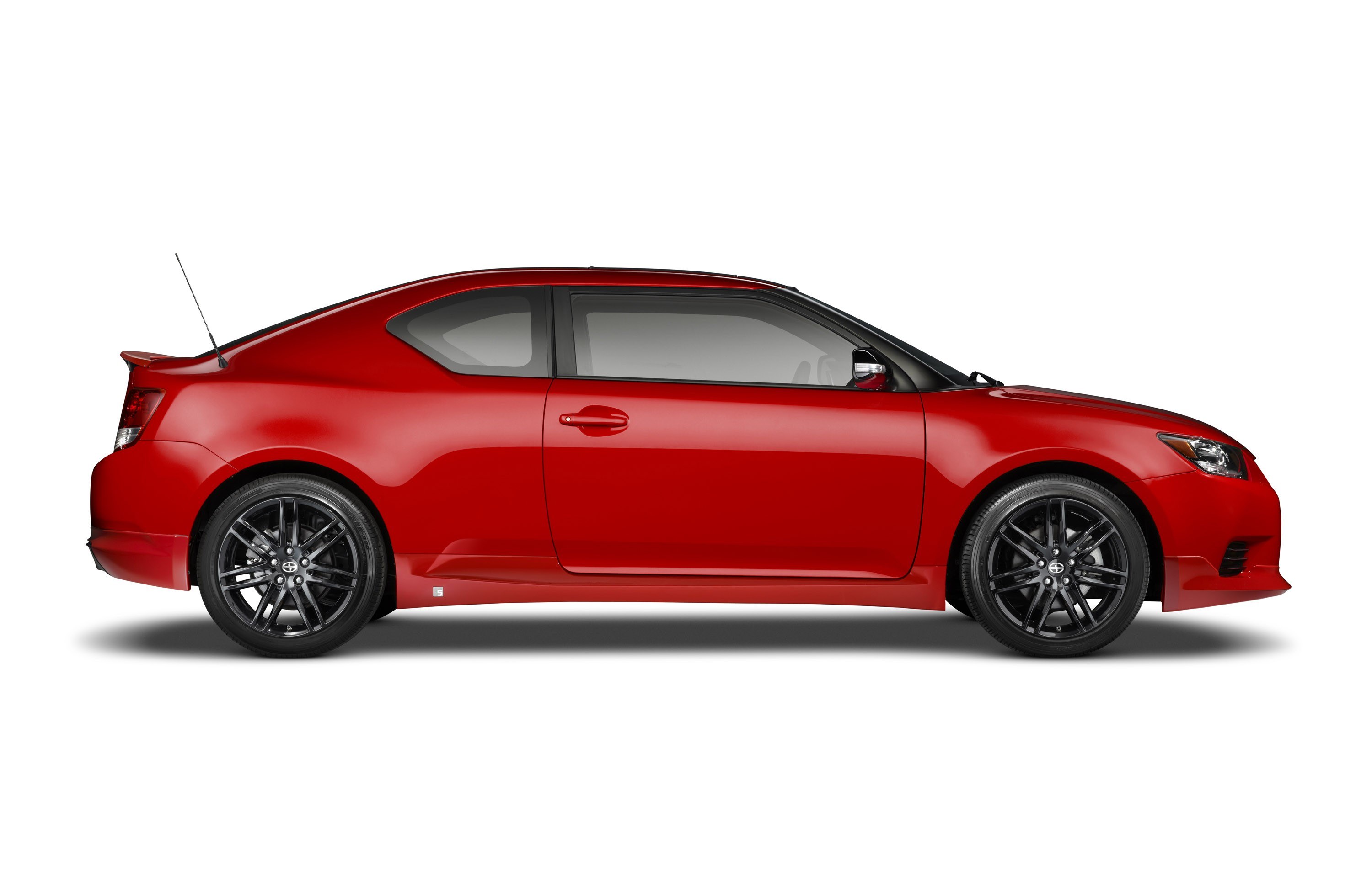 red scion tC coupe