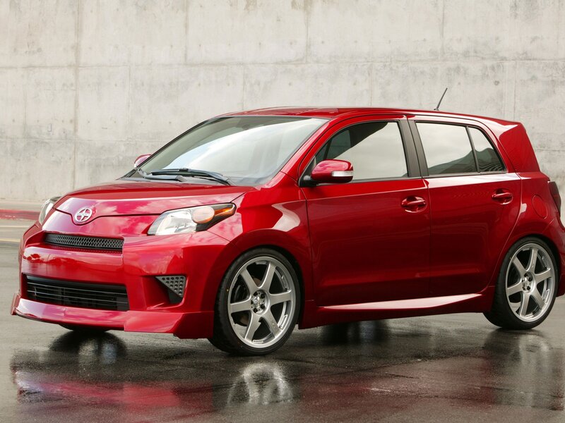 Red Scion TC Hatchback
